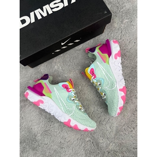 Zapatillas Nike react Pink/green - Imagen 1