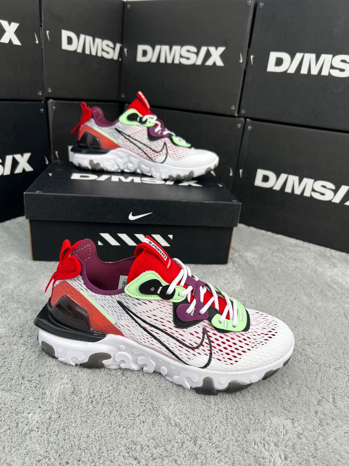 Zapatillas Nike react White/red - Imagen 1